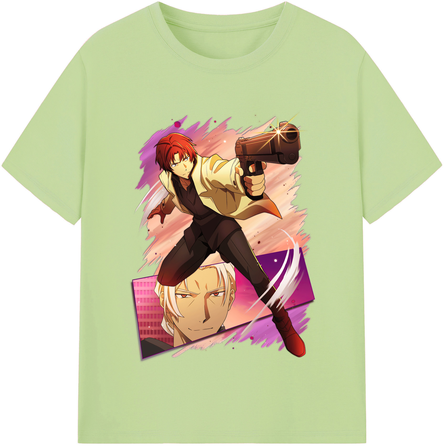 （画像用） 文豪ストレイドッグス Bungo Stray Dogs 綿100％半袖Tシャツ（フロントプリント）